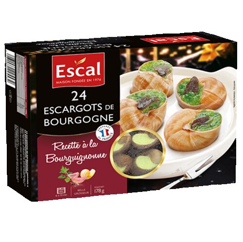 Une boîte de 24 Escargots de Bourgogne