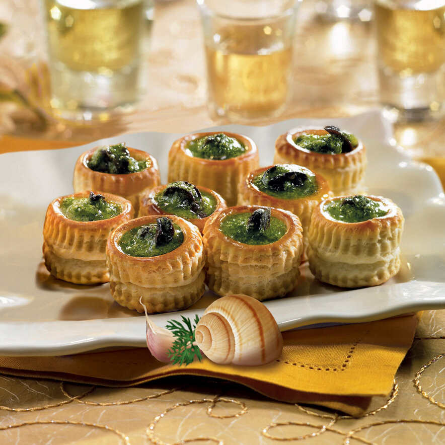 16 BLÄTTERTEIGPASTETEN MIT SCHNECKEN - Escargots et apéritifs surgelés ...
