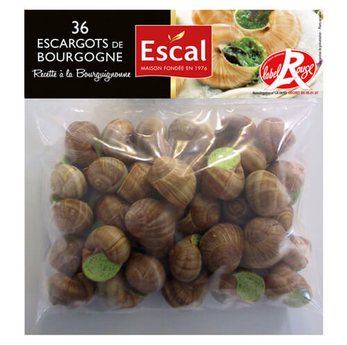 Un sachet de 36 Escargots de Bourgogne Label Rouge